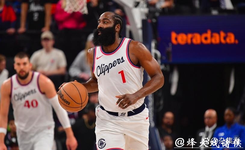 哈登39+9+11约基奇空砍28+14+11 快船险胜掘金