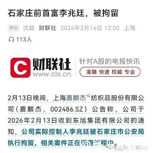 金鹰基金大股东的BOSS，终于被拘了